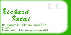 richard katai business card